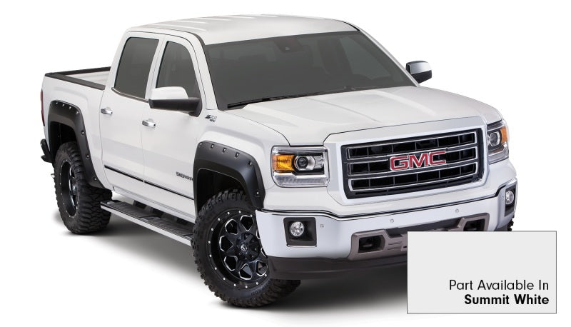 Bushwacker 19-21 Chevrolet Silverado 1500 Pocket Style Flares 4pc - Summit White Bushwacker