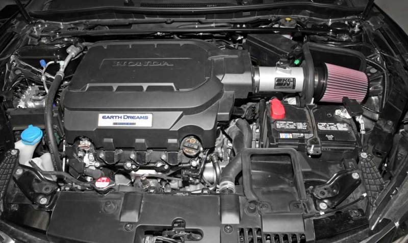 K&N 13-14 Honda Accord 3.5L V6 69 Series Typhoon Air Intake System - Silver Cold Air Intake Kit K&N Engineering