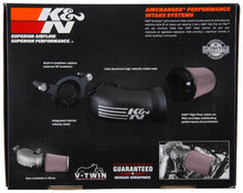 Load image into Gallery viewer, K&amp;N 01-17 Harley Davidson Softail / Dyna FI Performance Air Intake System Silver K&amp;N Engineering