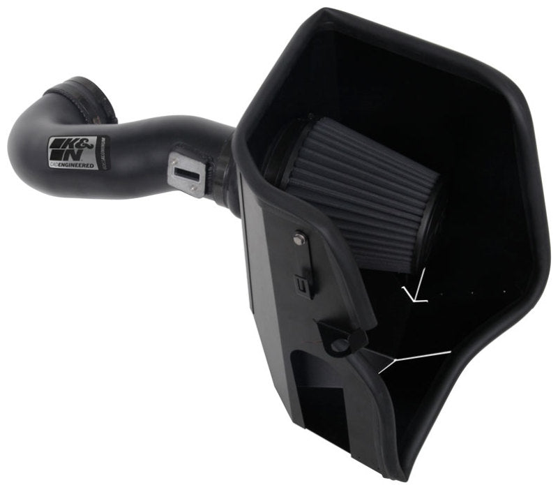 K&N 2019 Chevrolet Silverado 1500 5.3L V8 Black Performance Intake Kit K&N Engineering