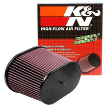 Load image into Gallery viewer, K&amp;N Universal Air Filter - Oval Straight - 3.688in Flange ID x 10.25in Base O/S Length x 7.875in H K&amp;N Engineering