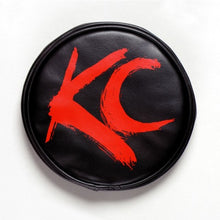 Load image into Gallery viewer, KC HiLiTES 6in. Round Soft Cover (Pair) - Black w/Yellow KC Logo KC HiLiTES