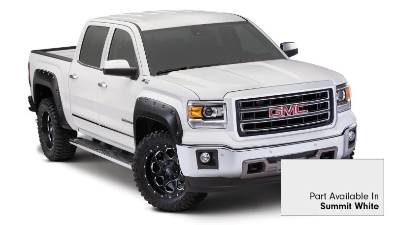 Bushwacker 19-21 Chevrolet Silverado 1500 Pocket Style Flares 4pc - Summit White Bushwacker