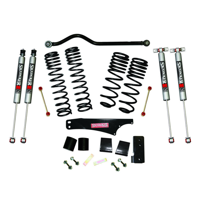 Skyjacker 2007-2018 Jeep Wrangler JK 4 Door 4WD Long Travel 3.5in-4in Lift Kit w/M95 Monotube Shocks Skyjacker