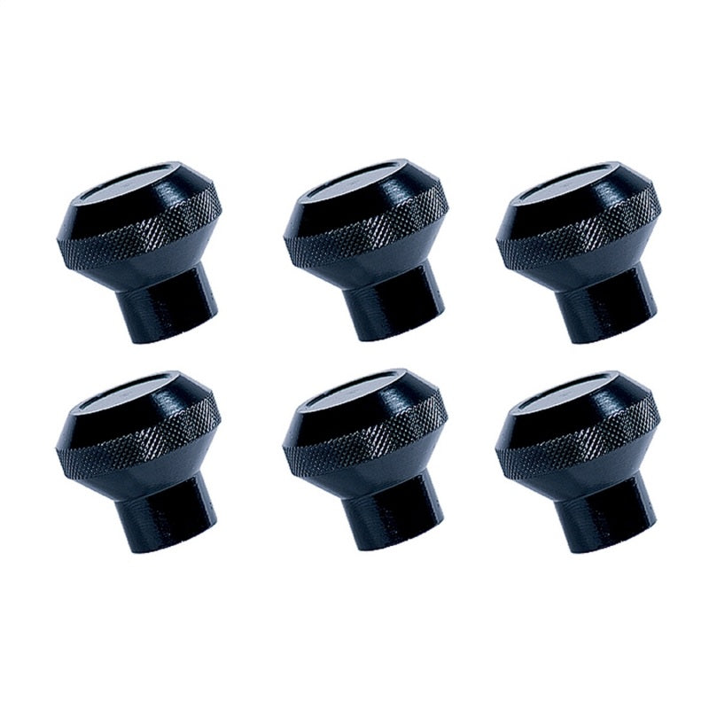 Rugged Ridge Billet Aluminum Dash Knob Set Black 76-86 Jeep CJ Rugged Ridge