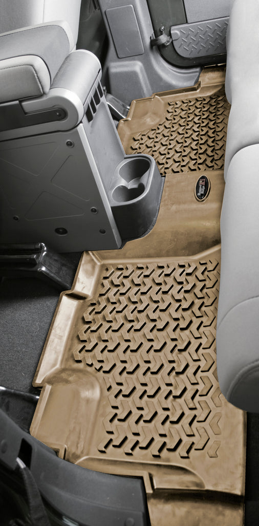 Rugged Ridge Floor Liner Rear Black 2007-2018 Jeep Wrangler Unlimited JK 4 Dr Rugged Ridge
