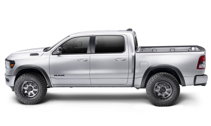 Bushwacker 19-22 Ram 1500 (Excl. Rebel/TRX) 67.4 & 76.3in Bed Extend-A-Fender Flares 4pc - Smth Blk Bushwacker