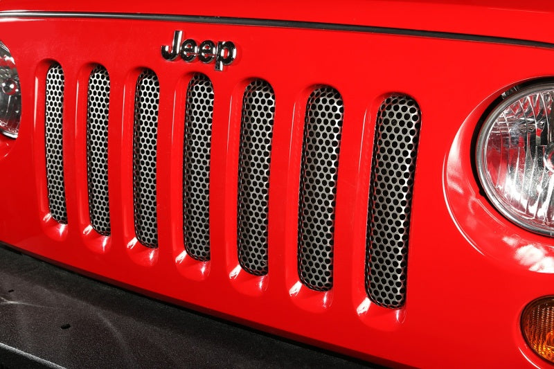 Rugged Ridge Grille Insert Satin Stainless 07-18 Jeep Wrangler Rugged Ridge