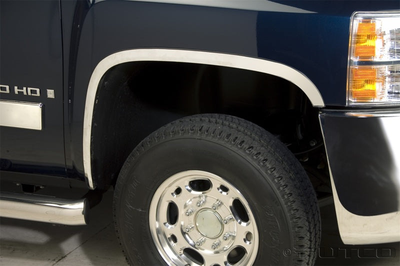 Putco 15-19 Chevy Silverado HD (Does not Fit Dually) Stainless Steel Fender Trim Putco
