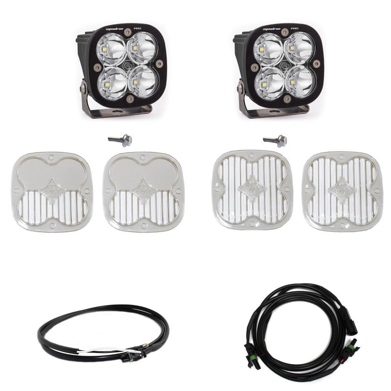 Baja Designs 2021+ Ford Bronco A Piller Light Kit Squadron Pro Spot w/Upfitter Baja Designs