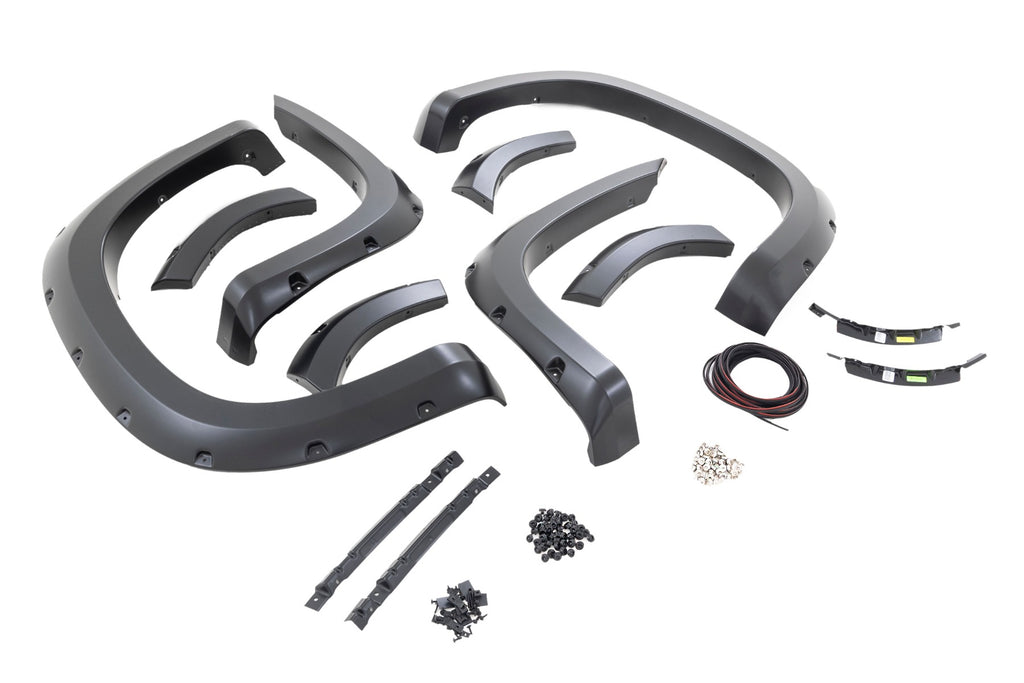 Pocket Fender Flares | GBA Black | Chevy Silverado 1500 (19-21) Rough Country