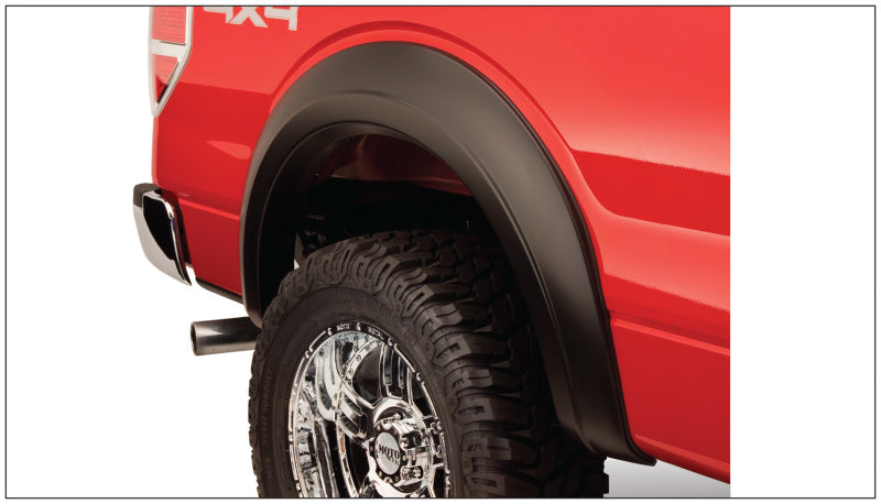 Bushwacker 94-14 Ford E-250 Super Duty Extend-A-Fender Style Flares 2pc - Black Bushwacker