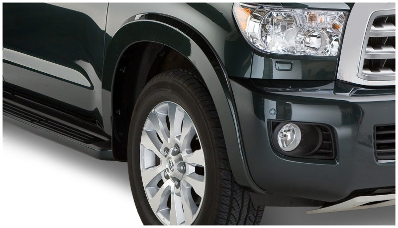 Bushwacker 08-15 Toyota Sequoia OE Style Flares 4pc Fits w/ Factory Mudflap - Black Bushwacker