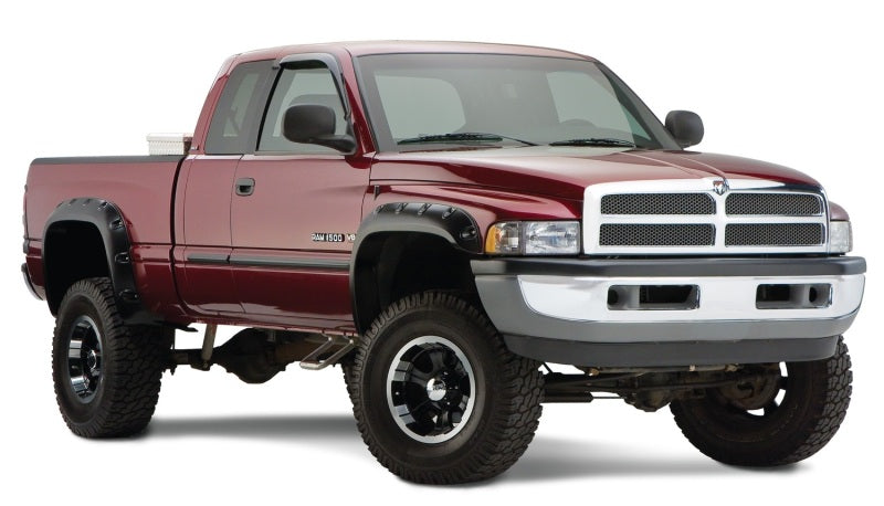 Bushwacker 94-01 Dodge Ram 1500 Fleetside Pocket Style Flares 4pc 78.0/96.0in Bed - Black Bushwacker