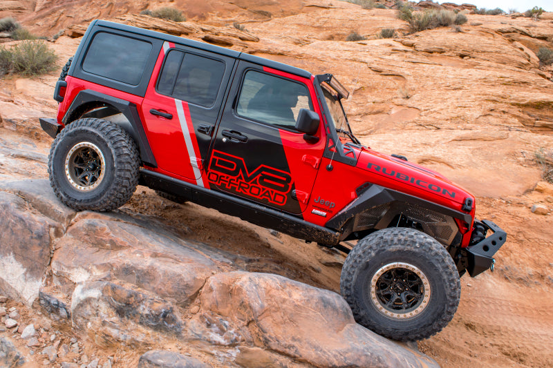 DV8 Offroad 2018+ Jeep Wrangler JL Armor Fenders w/ LED Turn Signal Lights DV8 Offroad