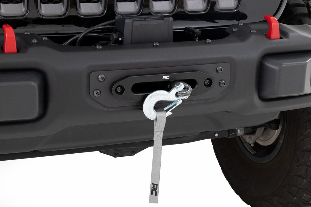 Winch Mounting Plate | Modular Steel OE Bumper | Jeep Wrangler JL (18-23) Rough Country