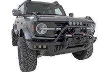 Load image into Gallery viewer, Safari Bar | 3.5" Round LED (Quad) | Black | Amber DRL | OE Modular Steel | Ford Bronco 4WD (21-23) Rough Country
