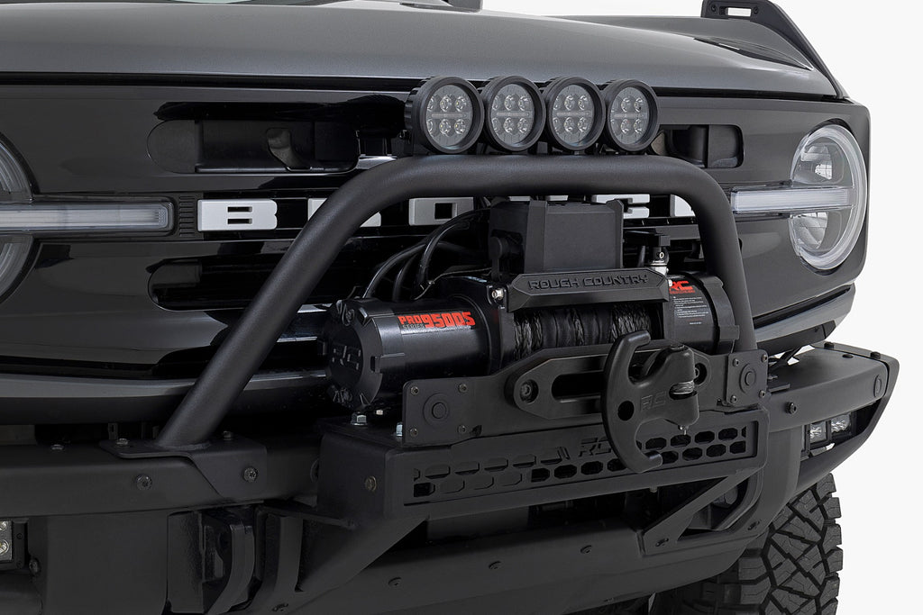 Safari Bar | 12" LED Light Bar | Black | Dual Row | OE Modular Steel | Ford Bronco (21-23) Rough Country