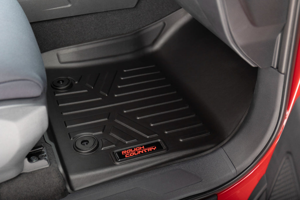 Floor Mats | FR & RR | CrewMax | Toyota Tundra 2WD/4WD (2022-2023) Rough Country