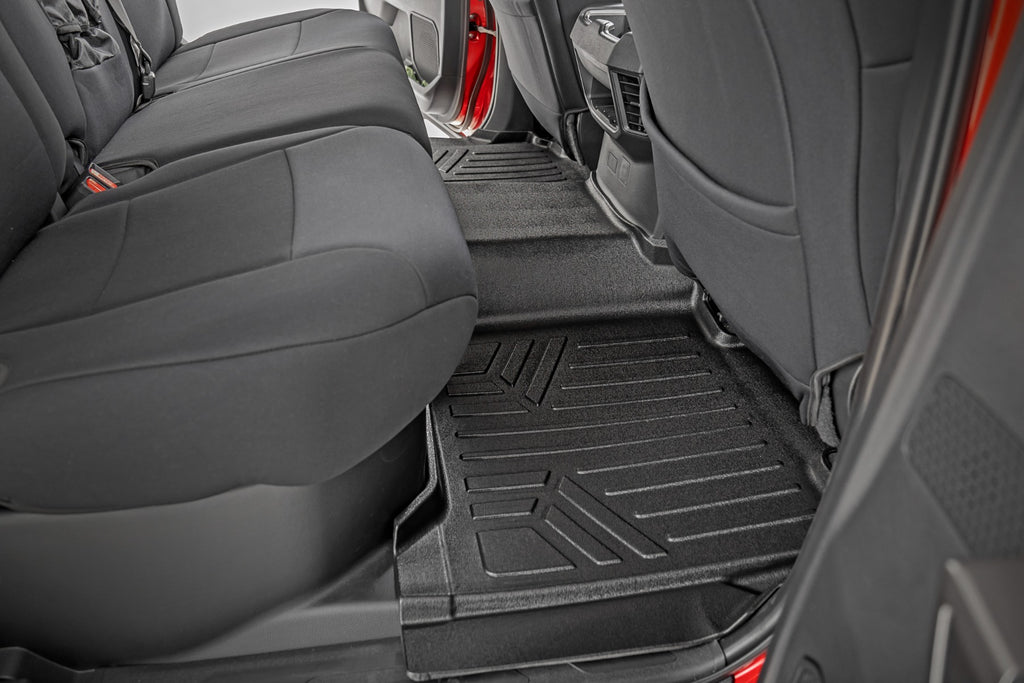 Floor Mats | FR & RR | CrewMax | Toyota Tundra 2WD/4WD (2022-2023) Rough Country