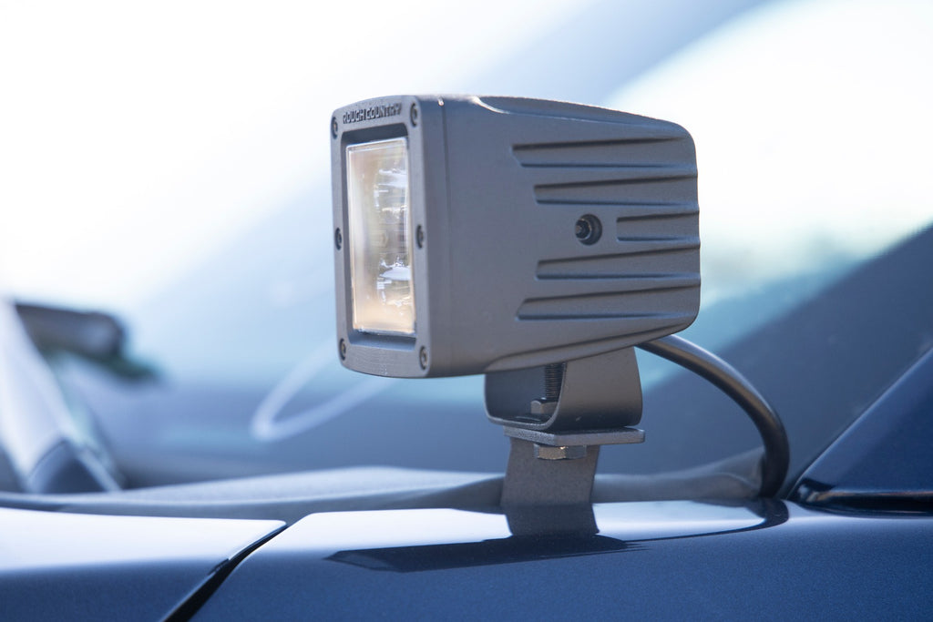 LED Light | Ditch Mount | 2" Black Pair | Flood | Ford F-150 (15-23) Rough Country