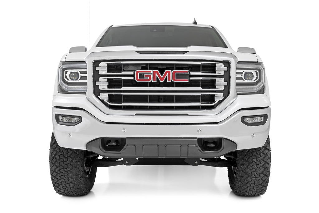 7 Inch Stamped Steel LCA Lift Kit | Forged UCA | Bracket | Vertex/V2 Shks | Chevy/GMC 1500 (16-18) Rough Country