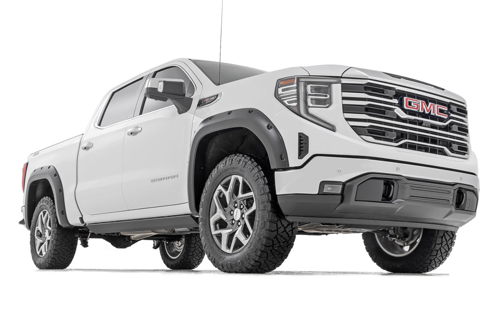 Pocket Fender Flares | GAN Silver Ice Metallic | GMC Sierra 1500 (19-23) Rough Country