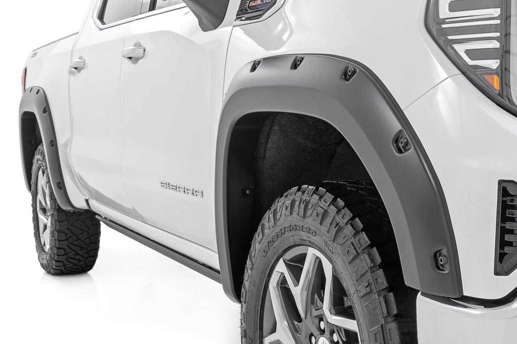 Pocket Fender Flares | GAN Silver Ice Metallic | GMC Sierra 1500 (19-23) Rough Country
