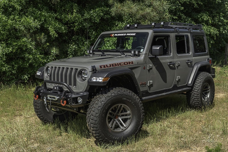 Rugged Ridge Roof Rack with Basket 18 20 Jeep Wrangler Extreme