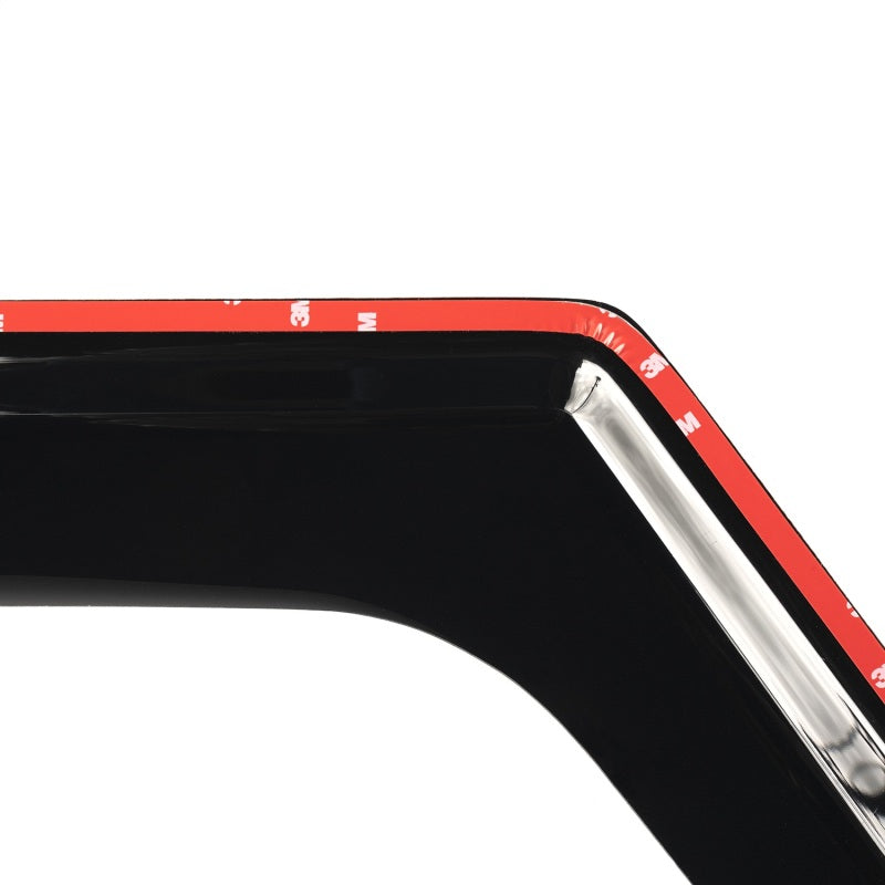 Rugged Ridge Window Visors Matte Black 18-20 Jeep Wrangler JLU/JT Rugged Ridge
