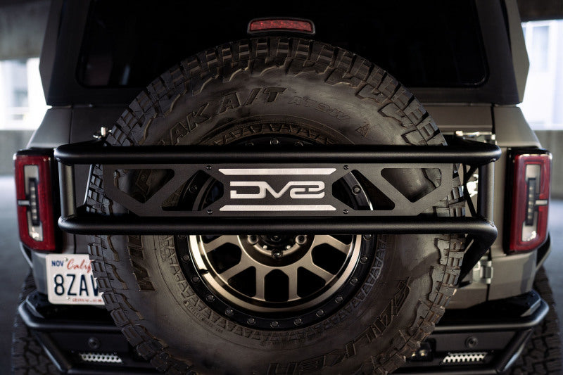 DV8 Offroad 21-23 Ford Bronco Spare Tire Guard & Accessory Mount DV8 Offroad