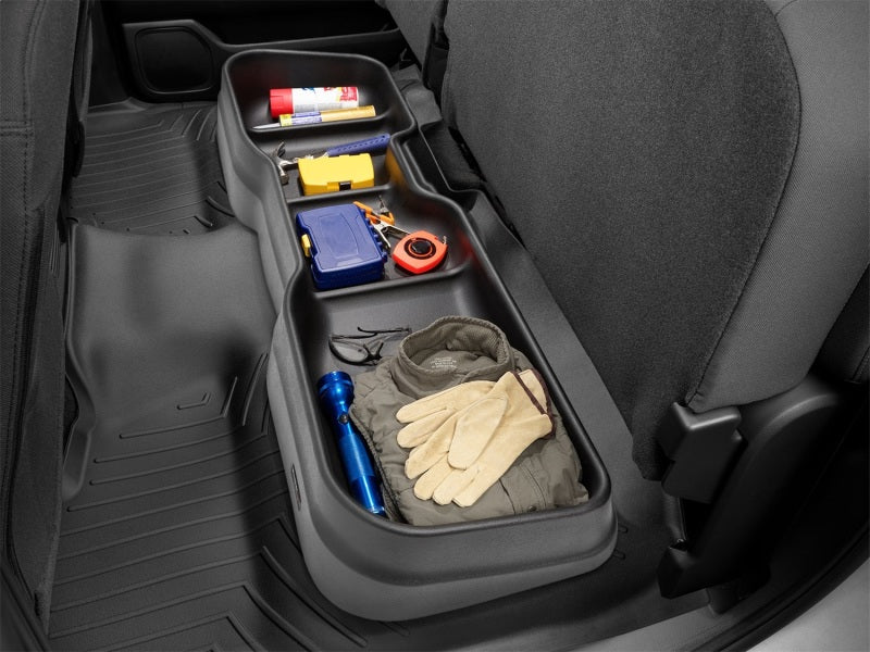 WeatherTech 14-18 Chevy Silverado 1500 Double Cab / GMC Sierra Double Cab Underseat Storage System WeatherTech