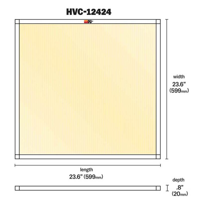 K&N HVAC Filter - 24 x 24 x 1 K&N Engineering