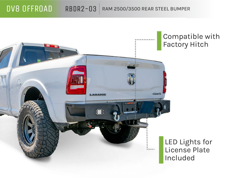 DV8 Offroad 19+ Ram 2500/3500 Rear Bumper DV8 Offroad