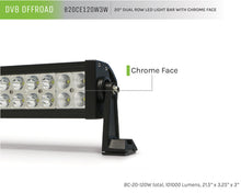 Load image into Gallery viewer, DV8 Offroad Chrome Series 20in Light Bar 120W Flood/Spot 3W LED DV8 Offroad