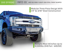 Load image into Gallery viewer, DV8 Offroad 2017+ Ford F-250/F-350/F-450 Front Bumper DV8 Offroad