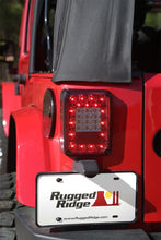 Load image into Gallery viewer, Rugged Ridge Led Tail Light Set Smoke 07-18 Jeep Wrangler Rugged Ridge