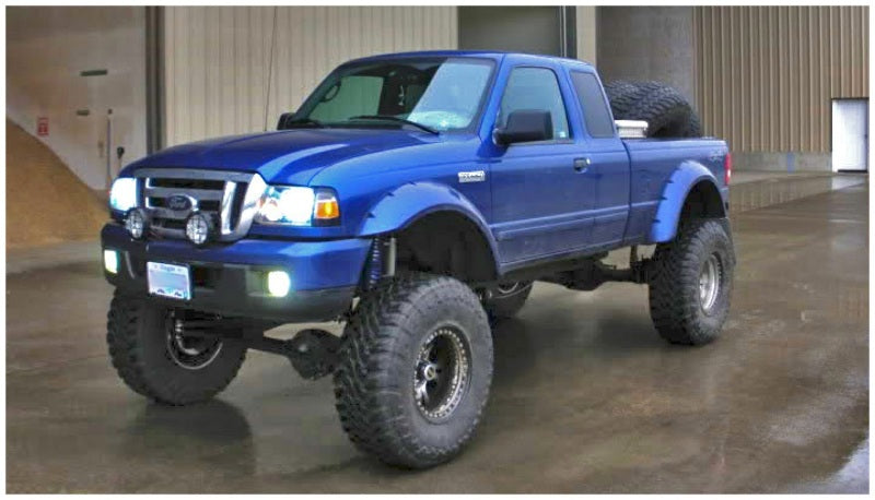 Bushwacker 93-11 Ford Ranger Cutout Style Flares 2pc - Black Bushwacker