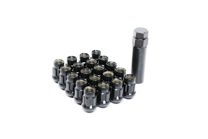 Wheel Mate Monster Lug 35 Short Lug Nut Set of 20 - Black 14x1.50 Wheel Mate