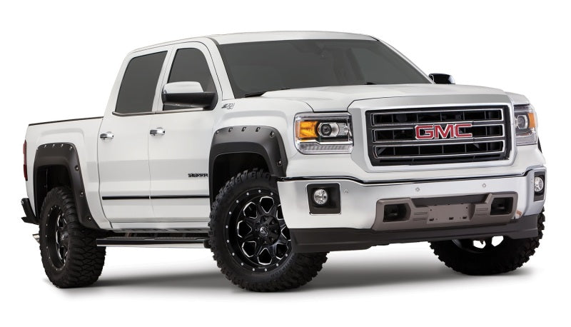 Bushwacker 16-18 GMC Sierra 1500 Pocket Style Flares 4pc - Black Bushwacker