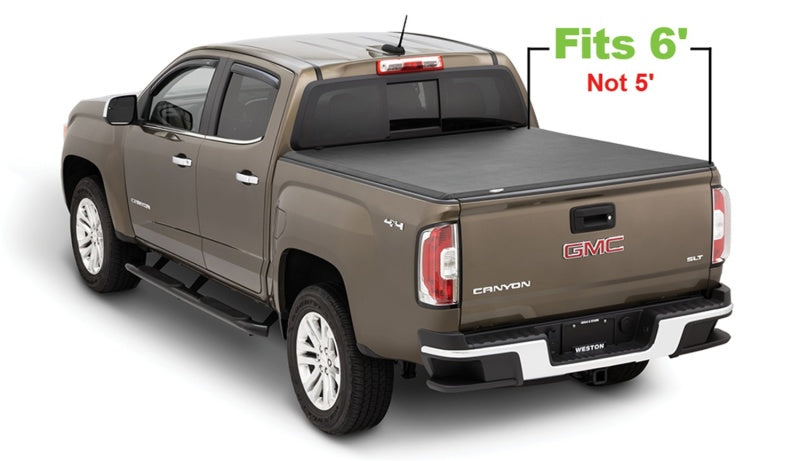Tonno Pro 15-19 Chevy Colorado 6ft Fleetside Hard Fold Tonneau Cover Tonno Pro