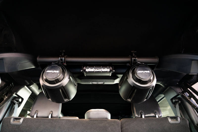 DV8 Offroad 21-22 Ford Bronco 4dr Rear Speaker & Light Mount Bar DV8 Offroad