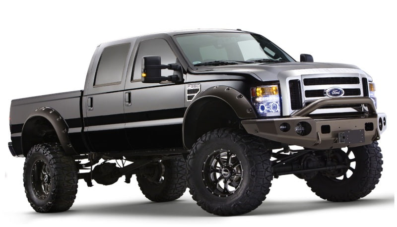 Bushwacker 08-10 Ford F-250 Super Duty Cutout Style Flares 2pc - Black Bushwacker