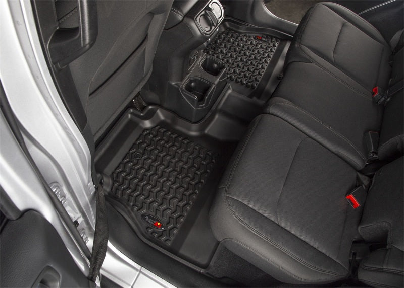 Rugged Ridge Floor Liner Front/Rear Black 2018-2020 Jeep Wrangler JL 4 Dr Rugged Ridge