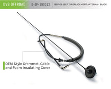 Load image into Gallery viewer, DV8 Offroad 1997-06 Jeep TJ Replacement Antenna Black DV8 Offroad