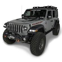 Load image into Gallery viewer, Rugged Ridge Arcus Front Bumper Tube Overrider Black 18-20 Jeep Wrangler JL Rugged Ridge