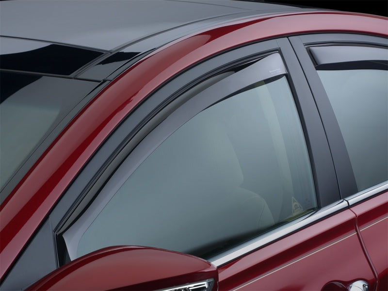 WeatherTech 2011-2015 Volkswagen Jetta/GLI Front Side Window Deflectors - Dark Smoke WeatherTech