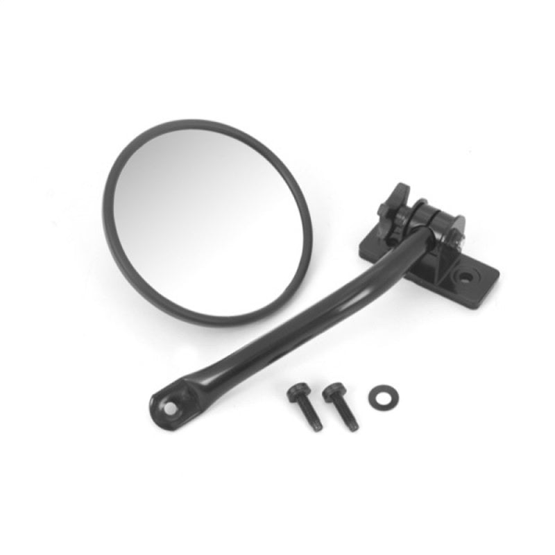 Rugged Ridge 97-18 Jeep Wrangler Black Round Quick Release Mirror Rugged Ridge