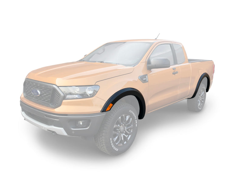 Bushwacker 2019 Ford Ranger Extended Cab / Crew Cab Pickup OE Style Fender Flares 4pc - Black Bushwacker