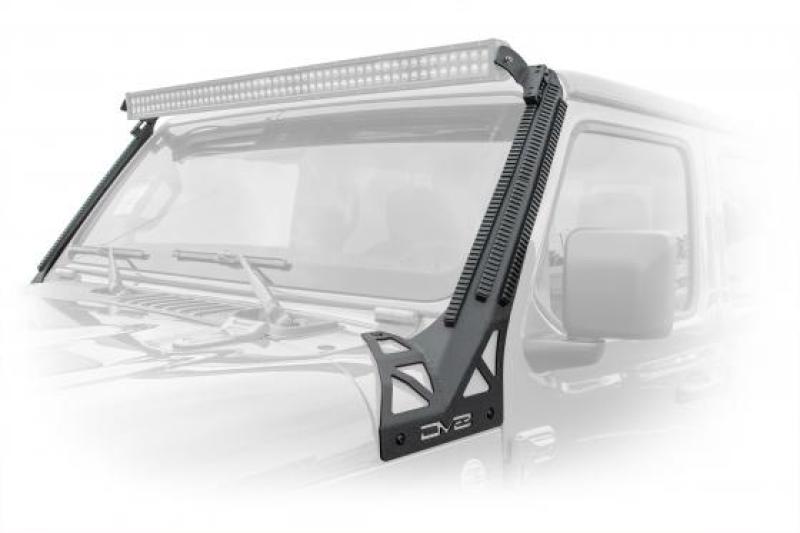 DV8 Offroad 2018+ JL/Gladiator Picatinny Rail A-Pillar Pod LED Light Mount DV8 Offroad